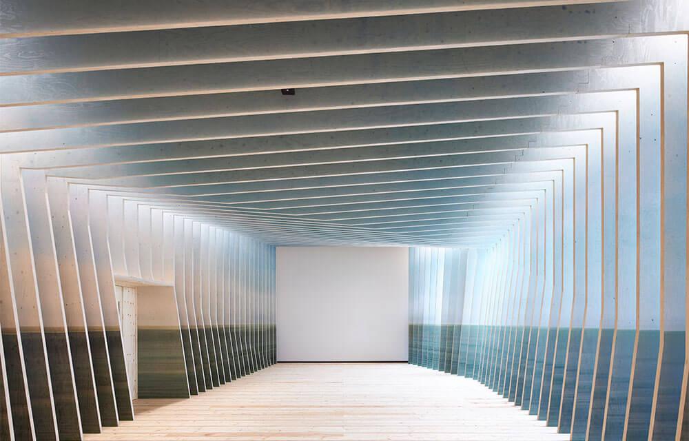 Der Raum der Stille nach einem Entwurf von Königs Architekten aus Köln.