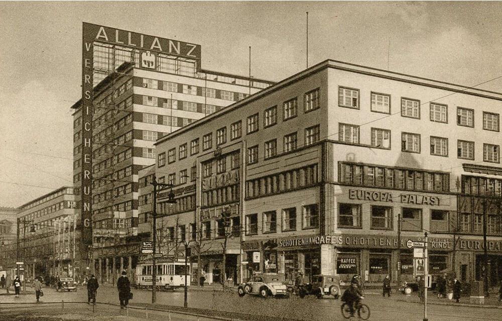 Blick auf das Europahaus, um 1935