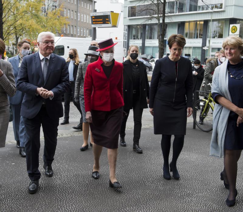 Besuch der dänischen Königin Margrethe II. und Kronprinz Frederik im Dokumentationszentrum